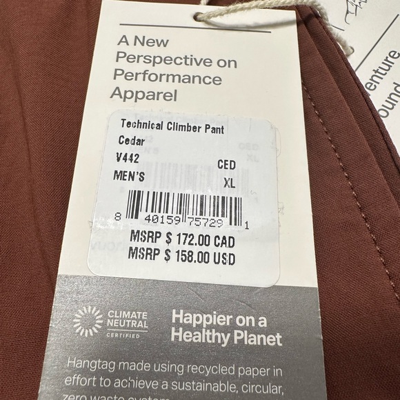 VUORI Technical Climber Pant | Size XL - Picture 3 of 7